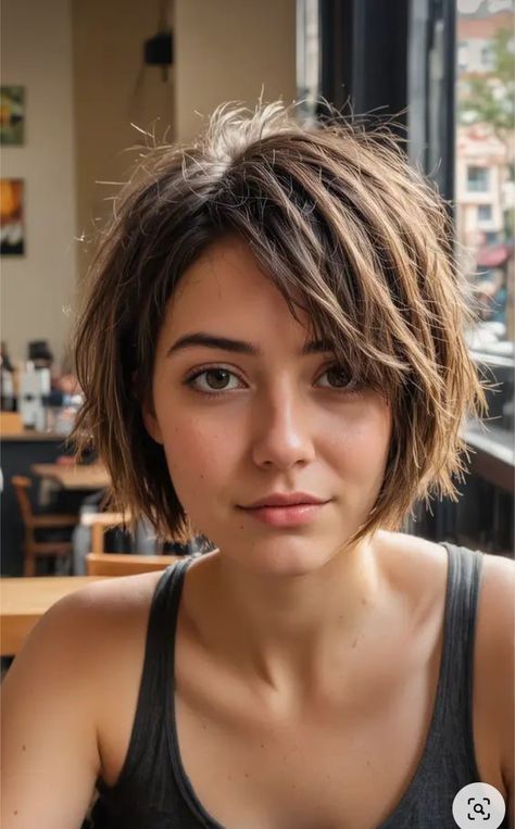 Off Face Hairstyles For Women, Crop Bob Haircut, Short Layered Bob Hairstyles Over 50, French Style Short Hair, Short Shaggy Bob Straight Hair, Short Bob Textured, Short Bob Hairstyles Layered, Short Bob Hairstyles With Layers, Short Haircut Ideas For Thick Hair