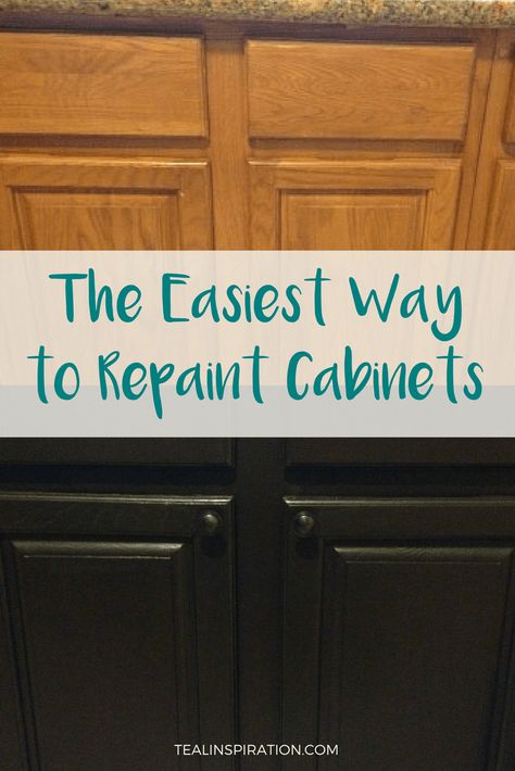 The Easiest Way to Repaint Cabinets Repaint Cabinets, Repainting Cabinets, Repainting Kitchen Cabinets, Diy Kitchen Makeover Ideas, Bathroom Cabinets Diy, Rustic Country Kitchens, Rustic Kitchen Cabinets, Refacing Kitchen Cabinets, Country Kitchen Designs