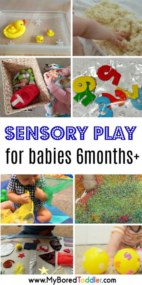 12 Easy Sensory Play Ideas for Babies Sensory Play For Babies, Sensory Play Ideas, Activities For Babies, Baby Sensory Play, Baby Play Activities, Baby Activities, Baby Learning Activities, Baby Sleep Problems, Play Ideas