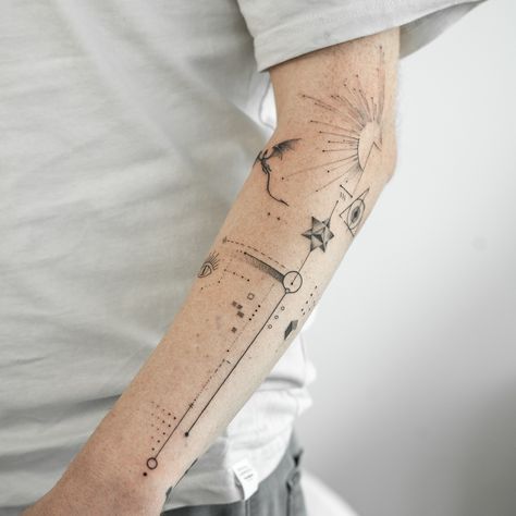 Fine line concept #tattooline #tattoogermany #frankfurt Full Arm Fine Line Tattoo, Fine Line Tattoos For Men, Fine Line Tattoo For Men, Fine Line Tattoo Men, Fine Line Tattoo Sleeve, Concept Tattoo, Tattoo Fine Line, Line Concept, Tattoos Arm