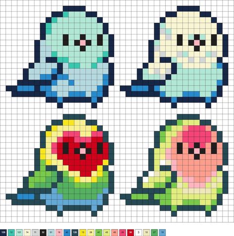 Get over 40 patterns for bird perler beads! You can create a wide variety of feathered friends in your favorite colors and sizes. Perfect for both kids and adults! Perler Beads Art Pattern, Leafeon Perler Beads, Cute Perler Beads Pattern, Cheshire Cat Perler Beads, Otter Perler Beads, Perler Bead Inspiration, Easy Perler Bead Patterns Animal, Perler Bead Patterns Square, Miku Perler Bead Patterns