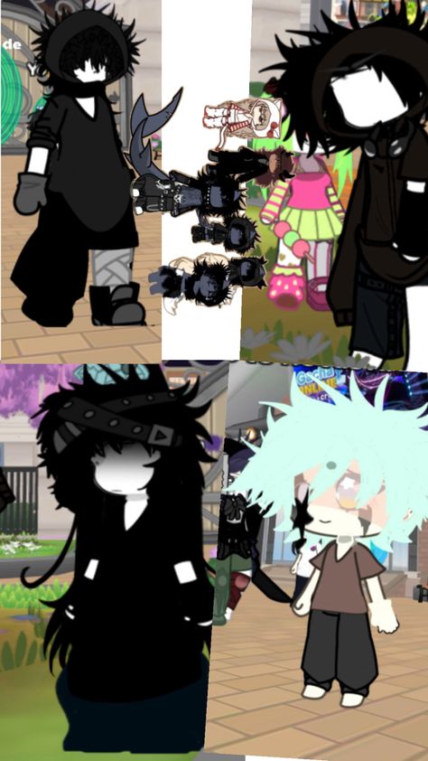 Emo Boy Outfits, Gacha Online, Yandere Manga, Boys With Curly Hair, Club Design, Emo Boys, Anime Couples Drawings, Character Outfits, Boy Outfits