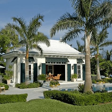 Sloped Hardscape, Bermuda Shutters Exterior, West Indies House Exterior, West Indies Architecture, Shutter Styles, Bermuda Shutters, Bahama Shutters, British West Indies, Caribbean Homes