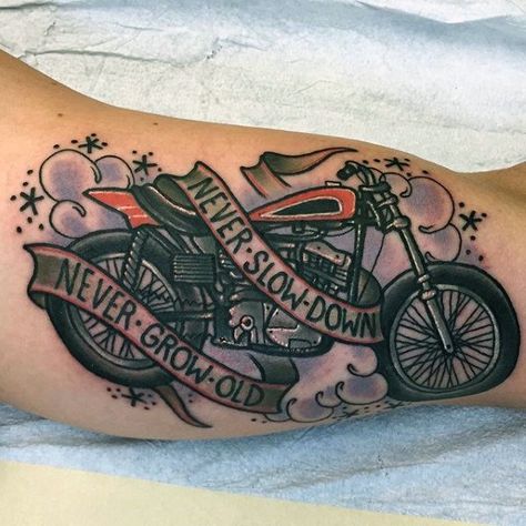 Harley Davidson Bobber, Harley Tattoos, Motorcycle Tattoo, Badass Girl, Harley Davidson Tattoos, Motorcycle Tattoos, Harley Davidson Panhead, Biker Tattoos, Dad Tattoos