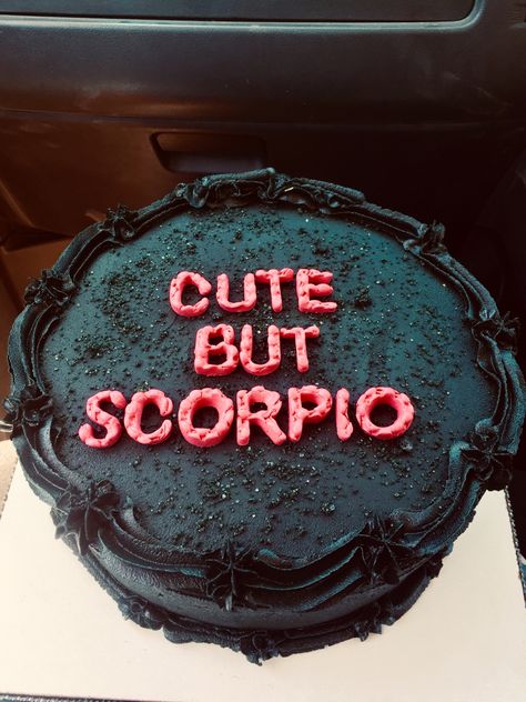 Scorpio Birthday Cake Ideas, 44 Birthday Party Ideas For Women, Cute But Scorpio Cake, 26 Birthday Party Ideas, Scorpio Szn Cake, 34th Birthday Ideas For Women, Birthday Cake 30th Woman, Birthday Cake Scorpio, Scorpio Cake Ideas