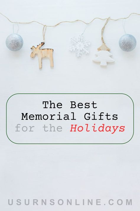 Best Memorial Gifts for the Holidays Gifts For Grievers, In Memory Gifts Ideas, Gifts For Someone Who Lost A Loved One, Diy Memorial Ideas For Loved Ones, Diy Memorial Gifts, Sympathy Gift Ideas, Memorial Gift Ideas, Memorial Christmas Gift, Christmas Gifts Ideas