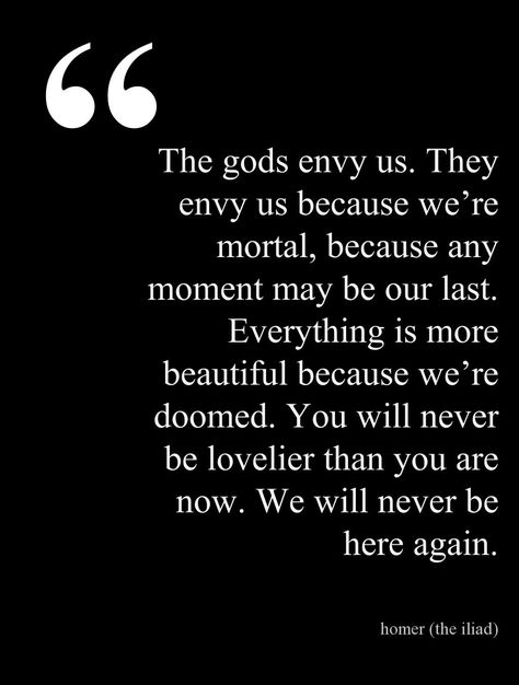 Homer (The Iliad) Gods Envy Us, Atlas Quotes, Greek Mythology Quotes, Homer Quotes, Greek Poetry, Thought Journal, Quotes Greek, Mark Lawrence, Literature Quotes