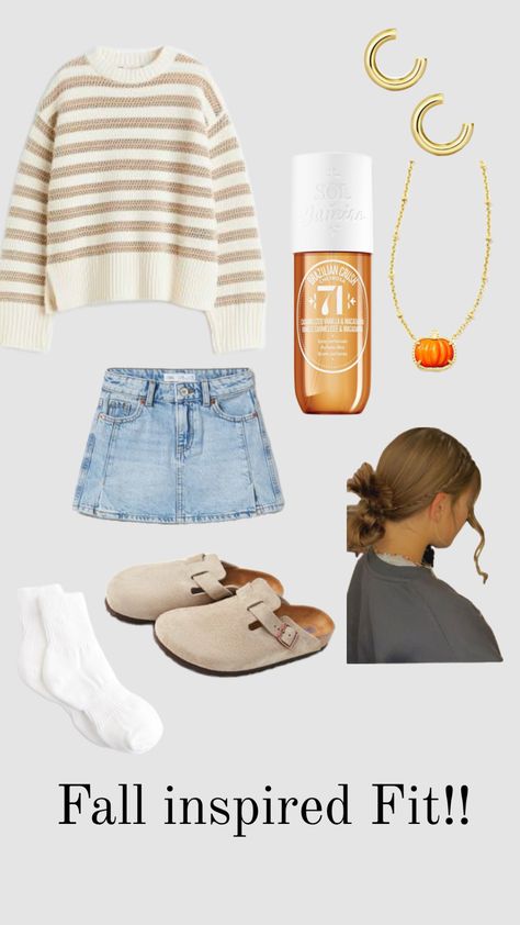 #fall2024 #inspo #clogsoutfits #cutebutsimple #schoolfitinspo 🎃 Clogs Outfits, Preppy Fall Outfits, Preppy Outfit, Outfit Fall, School Fits, Autumn Inspiration, Fall Outfits, Vision Board, Autumn Outfits