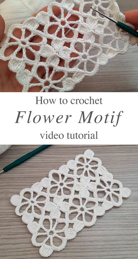 Crochet Flower Motif You Should Learn - CrochetBeja Crochet Flower Motif, Beau Crochet, Crochet Unique, Confection Au Crochet, Crochet Motif Patterns, Treble Crochet Stitch, Haken Baby, Crochet Doily Patterns, Crochet Flower Tutorial