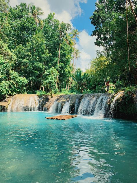 Cambugahay Falls, Siquijor, Philippines Siquijor Aesthetic, Cambugahay Falls, Siquijor Philippines, Wild Swimming, Tropical Holiday, Pacific Islands, Aesthetic Shop, Bedroom Master, Best Friends Shoot