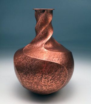 Copper Decoration, Metal Art Techniques, Copper Bottle, Copper Sculpture, Copper Work, Copper Vessel, Copper Vase, Copper Decor, Metal Forming