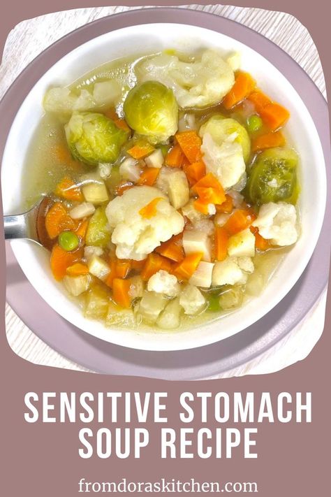 Looking for a comforting meal the whole family can enjoy? Try the best sensitive stomach soup recipe that’s gentle, nourishing, and even kid-approved! Perfect for those seeking sensitive stomach recipes, this dish also doubles as one of the most delicious sensitive stomach recipes for kids. Whether you need good meals for sensitive stomach days or a flavorful sensitive stomach soup everyone will love, this recipe is sure to be a hit. Sensitive Stomach Meals, Bland Diet Recipes For Upset Stomach, Sensitive Stomach Recipes, Dora Kitchen, Clear Vegetable Soup, Bug Food, Low Fodmap Recipe, Gut Recipes, Good Meals