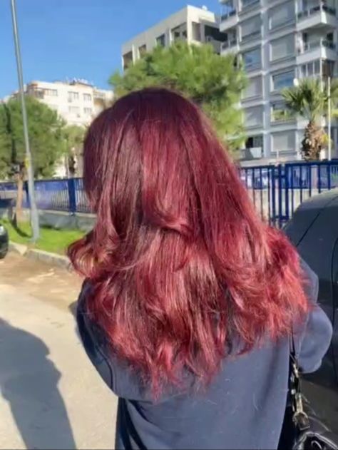 how to achieve this red color Pinkish Red Hair, Pinkish Red, Red Hair, Hair Inspo, Hair, Red, Quick Saves