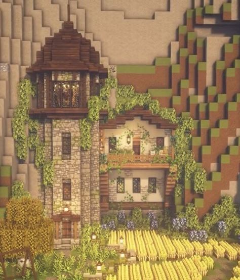 Minecraft Kale, Villa Minecraft, Construction Minecraft, Case Minecraft, Houses Minecraft, House In Minecraft, Rumah Minecraft Sederhana, Starter House, Minecraft Mansion