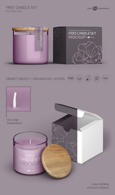 Scented Candles Packaging, Candle Logo Design, Candle Template, Lilin Aroma, Candle Packaging Design, Candles Design, Candle Mockup, Candle Logo, Soya Mumu