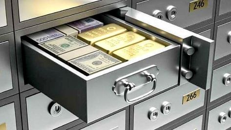 Money Safe Aesthetic, Safe With Money, Money In Safe, Unclaimed Money, Strength Routine, Gold Cost, Gold Reserve, Safe Deposit Box, Safe Vault