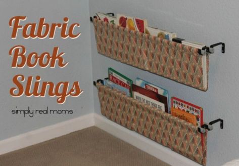 Diy Fabric Book, Book Sling, Homemade Fabric Softener, Diy Placemats, Trendy Sewing, Real Moms, Leftover Fabric, Book Nook, Reading Corner