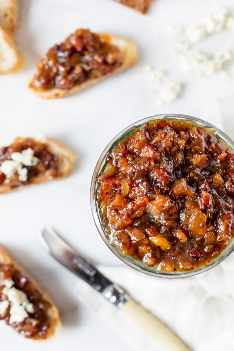 Bacon Peach Jam | Striped Spatula Maple Bacon Onion Jam Recipe, Bacon Onion Jam Recipe, Onion Jam Recipe, Bacon Onion Jam, Peach Jam Recipe, Onion Jam, Salt Spoon, Bacon Jam, Peach Jam