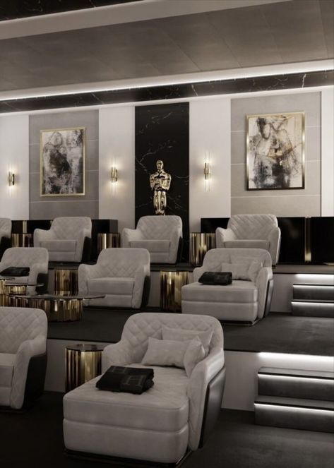 Cinema Room Design, Sala Cinema, Luxurious Living Rooms, Home Theater Room Design, Luxury Mansions Interior, Theater Room Design, Home Cinema Room, Luxury House Interior Design, Home Theater Rooms