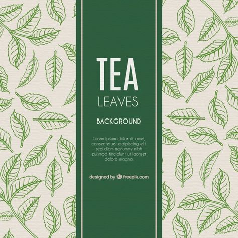 Tea Leaves Illustration, Tea Tag, Product Packing, Tea Labels, Web Design Examples, Tea Packaging Design, Leaves Background, Leaves Illustration, Online Logo Design