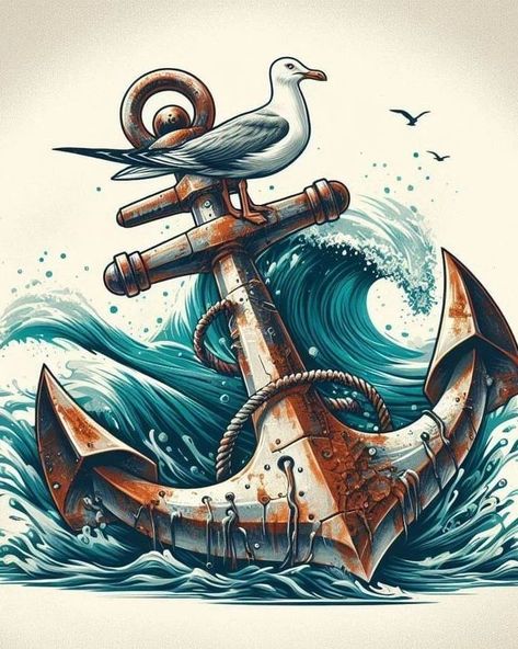 For more follow me @visionarypixel2 Share with friends🙃⚓⚓ Anchor's #anchorsoflife #anchor #anchortattoo #tattoos #tattoo #tat #anchorsoflife #tattoooftheday #tattooofinstagram Nautical Anchor Tattoo, Sea Related Drawings, Anchor Painting, Anchor Tattoo, Church Graphic Design, Nautical Anchor, Arte Animal, Gothic House, Anchors