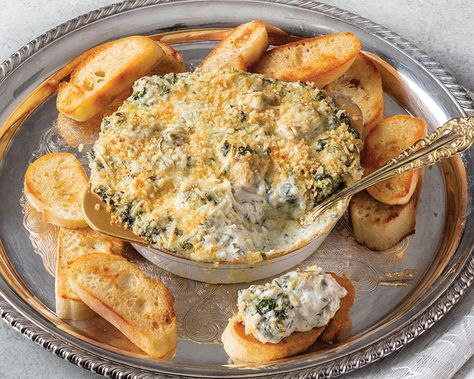 Oysters Rockefeller Spinach Dip Creamy Spinach Dip Recipe, Oyster Rockefeller, Creamy Spinach Dip, Oysters Rockefeller, Summer Sandwiches, Oyster Roast, Spinach Dip Recipe, Cajun Creole Recipes, Oyster Recipes