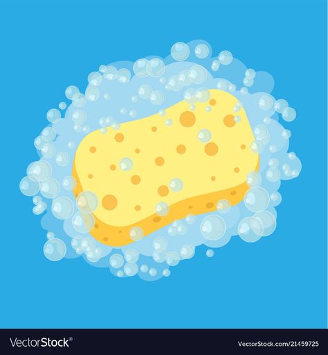 Sponge Illustration, Bubbles Icon, Foam Bubbles, Bubble Drawing, Still Life Drawing, Flat Style, Food Illustrations, Life Drawing, Graphic Design Posters