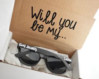 Sunglasses Wedding, Gift Idea For Wedding, Idea For Wedding, Grooms Men, Ring Bearer Flower Girl, Bridesmaid Groomsmen Gifts, Wedding Sunglasses, Ring Security, Secret Wedding