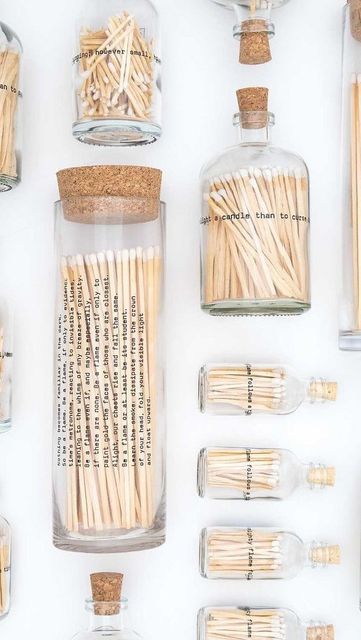 Matches Packaging, Poetry Design, Match Jar, Match Bottle, Diy Candles Scented, Smart Tiles, Candle Studio, Candle Matches, Candle Aesthetic