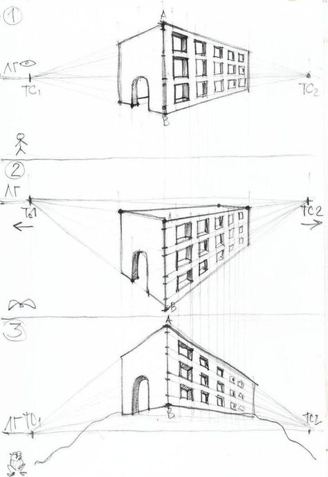 How To Draw Buildings, Sketchbook Architecture, رسم كاريكاتير, Perspective Sketch, Architecture Drawing Sketchbooks, Perspective Drawing Architecture, Architecture Drawing Plan, Perspective Drawing Lessons, Interior Architecture Drawing