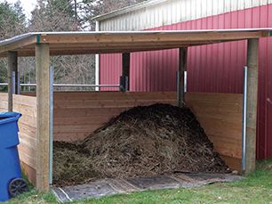 Manure Storage, Horse Manure Management, Manure Composting, Manure Management, Soil And Water Conservation, Bin Shed, Horse Manure, Washington State University, Natural Fertilizer