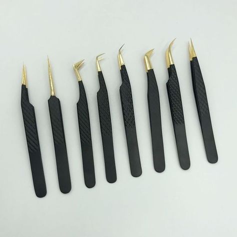 Eyelash tweezer ; Opens a new tab Gold plated eyelash tweezer in very fine quality.. Sharo edge and 100% stainless steel.. #beautyartist #beautytools #parlours #beautyshop #usabarbers Lash Tools, Eyelash Tools, Eyelash Tweezer, Beauty Gadgets, Beautiful Lashes, Best Lashes, Amazon Beauty Products, Lash Artist, Manicure Tools