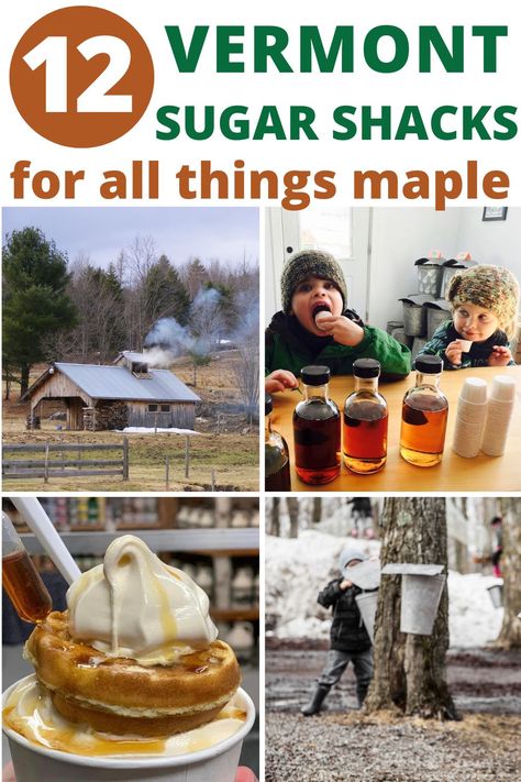 Vermont maple syrup, sugar shacks, and maple trees. Vermont Maple Syrup Farms, Vermont Maple Syrup, Stowe Vermont Winter, Travel Vermont, Quechee Vermont, Vermont Trip, Rutland Vermont, Vermont Travel, Maple Recipes