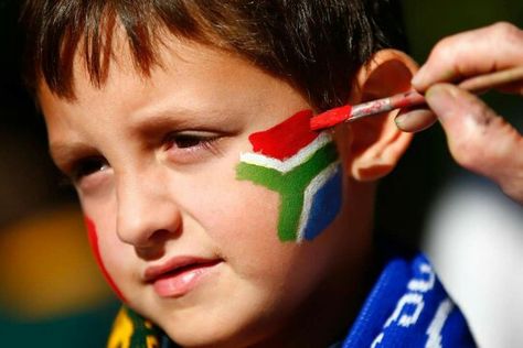 #RWC2015 Eye Vision Test, African Face Paint, Springbok Rugby, Vision Eye, Villa Park, Rugby World Cup, Face Painting Designs, Samoa, South African