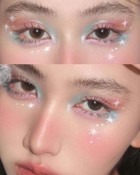 Manhua Lashes, Douyin Makeup, Cute Eye Makeup, Doll Eye Makeup, Korean Eye Makeup, Graphic Makeup, Ethereal Makeup, Fairy Aesthetic, Eye Makeup Designs