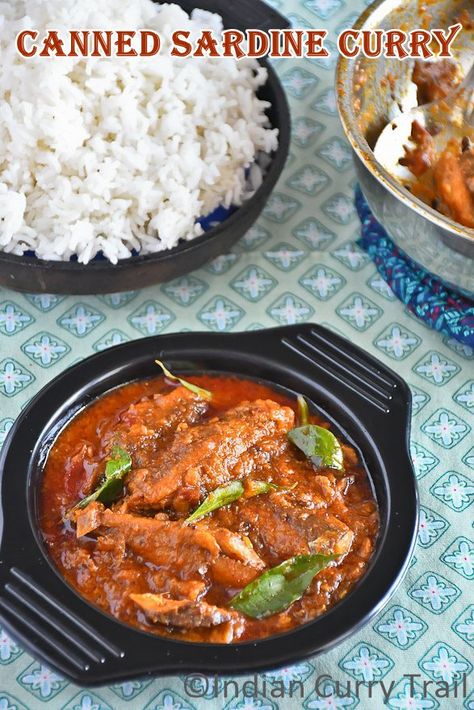 Sardine Curry, Sardines Recipes, Sardine Recipes Canned, Canned Fish Recipes, Curry Indian, Curry 3, Sardine Recipes, Ginger Garlic Paste, Fish Curry