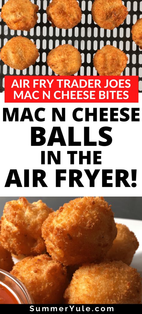 Trader Joe’s Mac And Cheese Bites Air Fryer, Breaded Mac And Cheese Bites, Macaroni Balls Air Fryer, Air Fried Mac And Cheese Bites, Mac N Cheese Balls Air Fryer, Fried Mac And Cheese Balls Air Fryer, Macaroni And Cheese Balls Air Fryer, Mac & Cheese Balls, Max And Cheese Bites