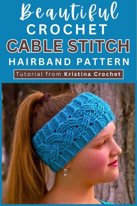 crochet headband Crochet Cable Headband Pattern Free, Quick And Easy Crochet Headband, Free Headband Crochet Patterns, Free Crochet Pattern For Headbands, Crochet Wide Headband Pattern Free, Crocheted Headbands Free Patterns, Free Crochet Headband Patterns For Women, Head Band Crochet Pattern, Cute Crochet Headbands