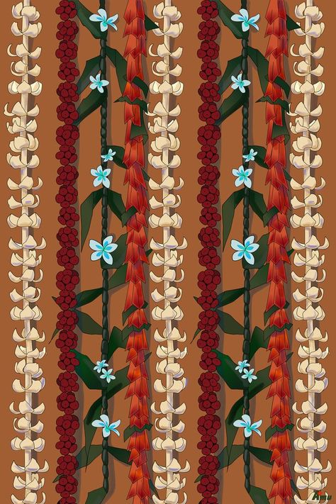 Lei Drawing, Hawaiian Background, Samoan Patterns, Polynesian Art, Yearbook Themes, Aloha Print, Hawaii Art, Hawaiian Art, Flower Background Wallpaper