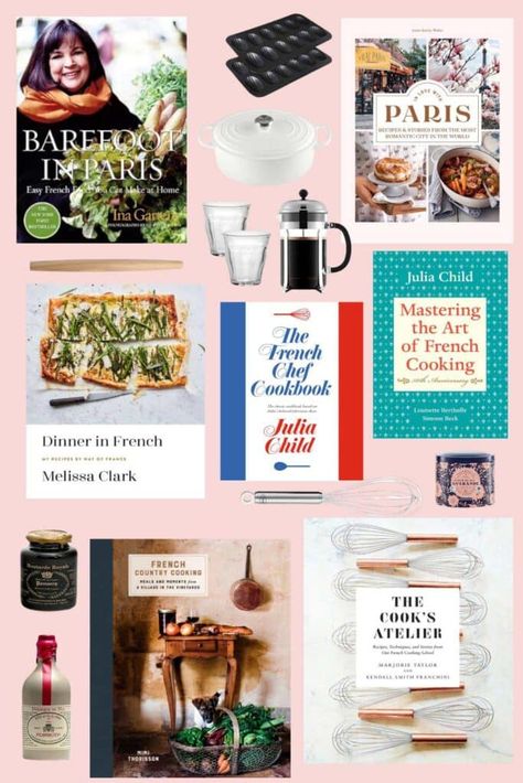 The Best French-Inspired Gift Ideas for Francophiles | Most Lovely Things French Cookbook, Francophile Gifts, French Baking, French Gifts, French Lifestyle, Baking Book, Cooking Chef, Water Into Wine, French Kitchen