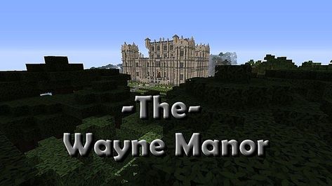 The Wayne Manor [With Batcave] 1.11 Minecraft Map Bruce Wayne Batman, The Batcave, Wayne Manor, Suburban House, Minecraft Map, The Dark Knight Rises, Level 5, Minecraft Projects, Batman Movie