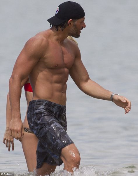 Joe Manganiello Shirtless, Joe Manganiello True Blood, Red Bandeau Top, Joe Manganiello, True Blood, Wear Sunscreen, Attractive Guys, In The Flesh, Bandeau Top