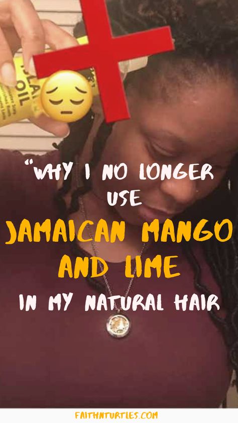 Natural Hair Products have been getting much better but there are still some products that no one should be using (in my opinion). I personally stopped using Jamaican Mango and Lime and here’s why I think you should too. #naturalhair #hairtips Mango And Lime Jamaican Castor Oil, Jamaican Mango And Lime, Jamaican Castor Oil, Natural Hair Products, Black Castor Oil, Protective Style, Aromatherapy Oils, Faux Locs, Carrier Oils