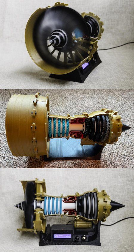 Motorized 3D Printed Jet Engine Jet Engine, Mechanical Engineering, 3d Printed, Cool Gifts, Dyson Vacuum, 3d Printing, Engineering, Gift Ideas