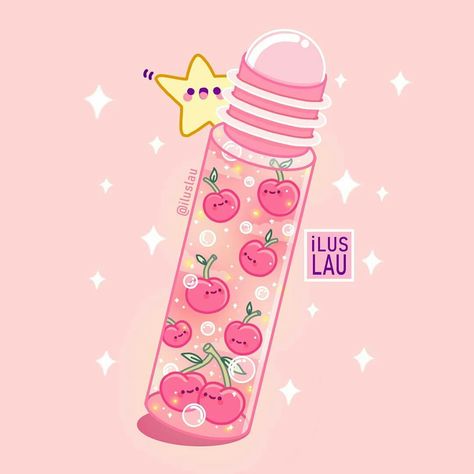 Lipgloss Makeup, Arte Do Kawaii, Stickers Kawaii, Kawaii Illustration, Cute Food Drawings, Cute Food Art, Cute Animal Drawings Kawaii, Cute Kawaii Drawings, Question Of The Day