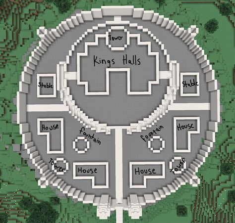 Circle Castle Minecraft, Castle Minecraft Layout, Minecraft Mansion Blueprints Layout, Minecraft Compound Base, Minecraft Maze Blueprints, Lord Of The Rings Minecraft Builds, Minecraft Round House, Minecraft Castle Blueprints Layout, Minecraft Circle Chart