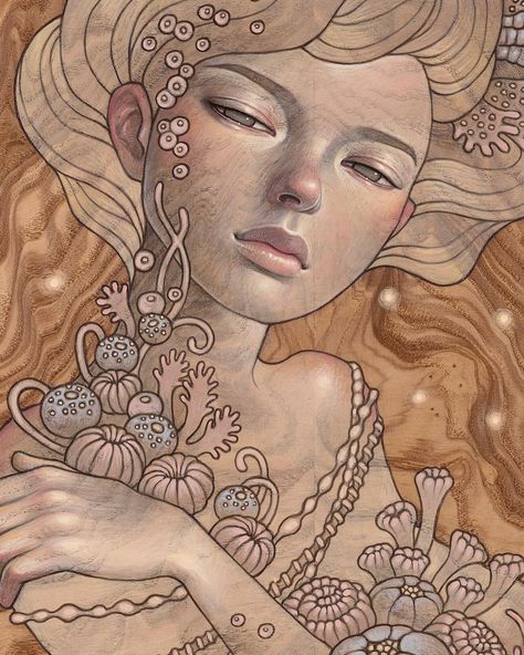 Tomorrow Sat. 11/24 is the last day to check out the show!‘Where You Are’ 8.5”x12” on exhibit at ‘Elysium’, a five women group show at @ThinkSpace_art gallery in LA..Thinkspace Gallery hoursOpen Tues-Sat 12-6pmClosed Sun & Mon.Be sure to see beautiful works by these wonderfully talented ladies there: Atsuko Goto @gotsukooo Fuco Ueda @fucoueda Stella I’m Hultberg @stellaimhultberg Jolene Lai@jolenelaiart And Lauren Brevner @laurenbrevner in the project room..#audreykawasaki #audkawa Audrey Kawasaki Art, Audrey Kawasaki Tattoo, Graphisches Design, Audrey Kawasaki, Pop Surrealism, Art Fair, American Artists, Portrait Drawing, Female Art