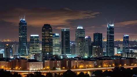 Cityscape Panorama A panoramic view of a bustling city skyline Bustling City, Panoramic View, Stationery Templates, Business Card Maker, Flyer Maker, Poster Maker, Card Banner, Presentation Template Free, Poster Invitation