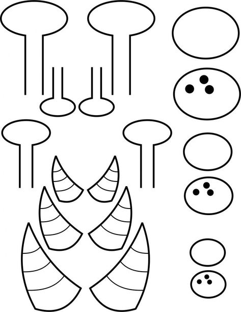 printable-monster-horns[1] - Free Kids Crafts Printable Halloween Book Covers, Christian Halloween Crafts, Leaf Template Printable, Halloween Paper Bags, Monster Puppet, Christian Halloween, Monster Craft, Halloween Worksheets, Paper Bag Puppets