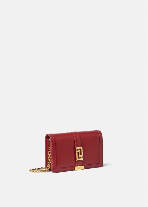 Greca Goddess Mini Bag - V1 Mini Bags & Clutches Versace Symbol, Red Versace, Versace Bags, Designer Crossbody, Designer Shoulder Bags, Mini Bags, Crossbody Shoulder Bag, Smooth Leather, Bag Sale